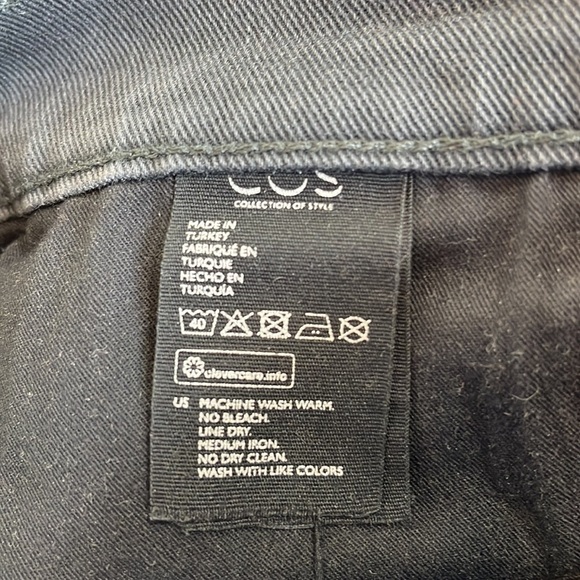 COS Jeans Slim Men's Size  28 Gray Button Fly 5 Pockets Mid Rise Slim Leg - Picture 4 of 13